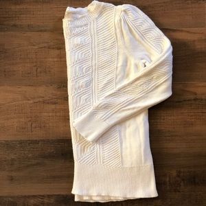 LOFT Whisper White Knit Sweater